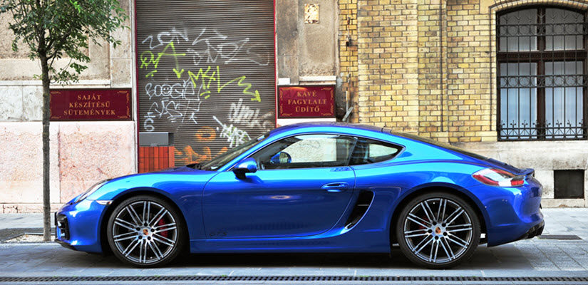 Deep Blue Porsche Sport Car