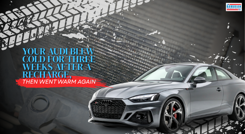 Your Audi Blew Cold for Three Weeks After a Recharge, Then Went Warm Again